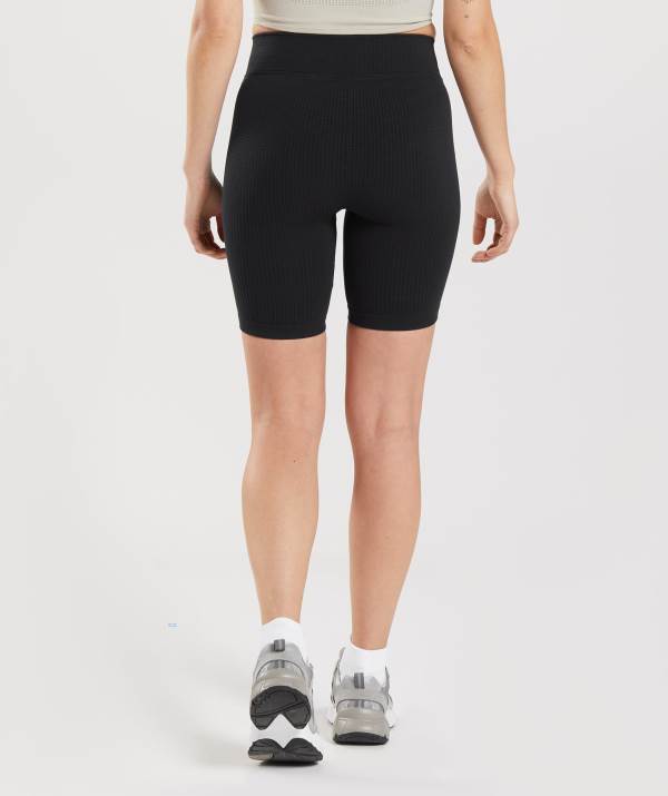 Damske Šortky Gymshark Pause Seamless Cycling Čierne | LQ9475623